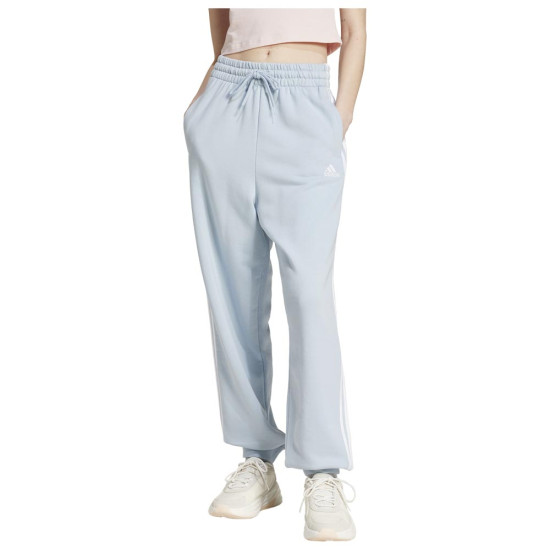 Adidas Γυναικείο παντελόνι φόρμας Essentials 3-Stripes French Terry Loose-Fit Pants